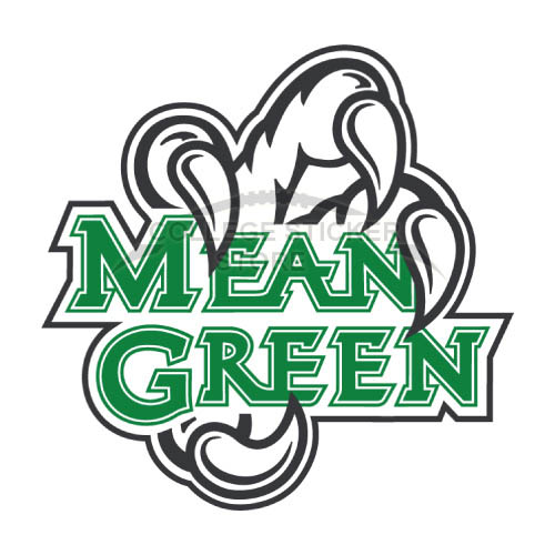 University of North Texas Mean Green Diving Eagle Logo Cornhole Decal Sticker